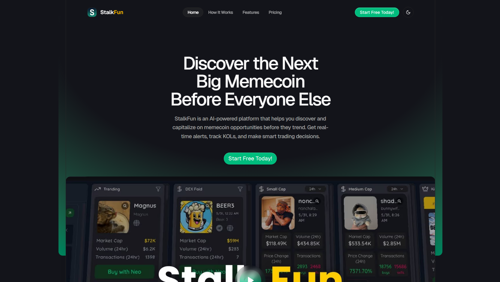 StalkFun - Advanced Crypto Trading Tools & Analytics - StalkFun